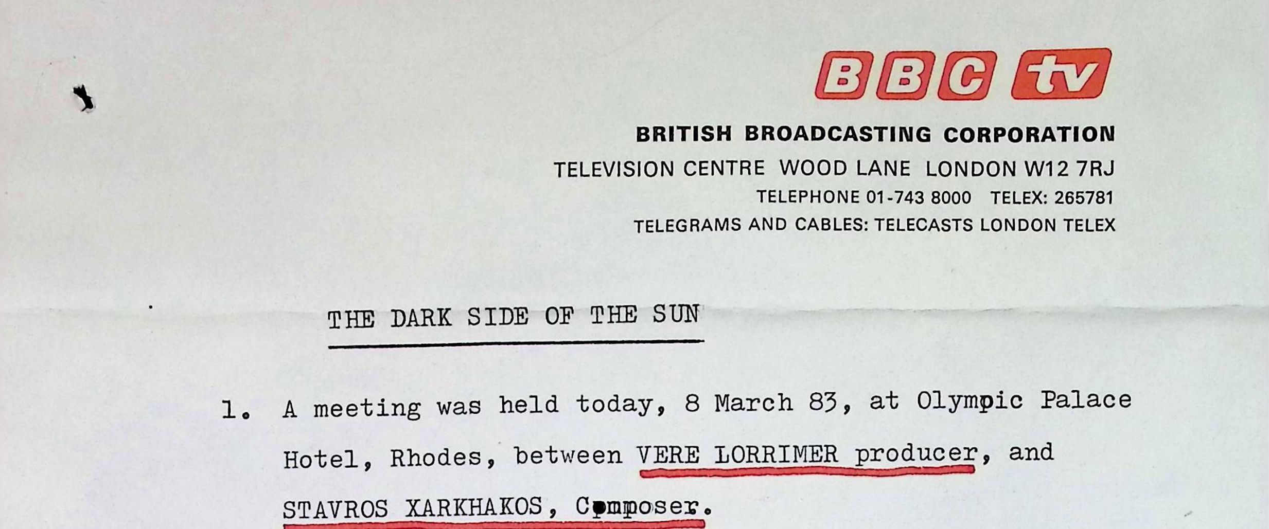 THE DARK SIDE OF THE SUN, 1983