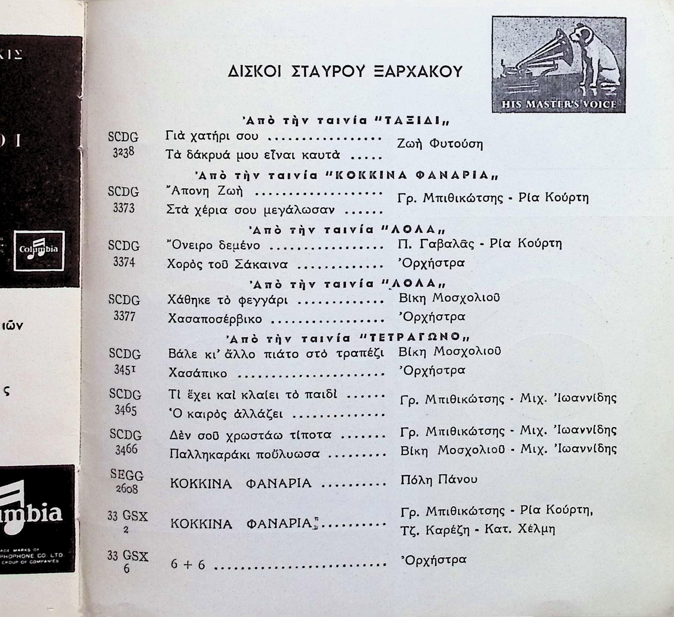 CINEMA–MUSICAL CREATIONS