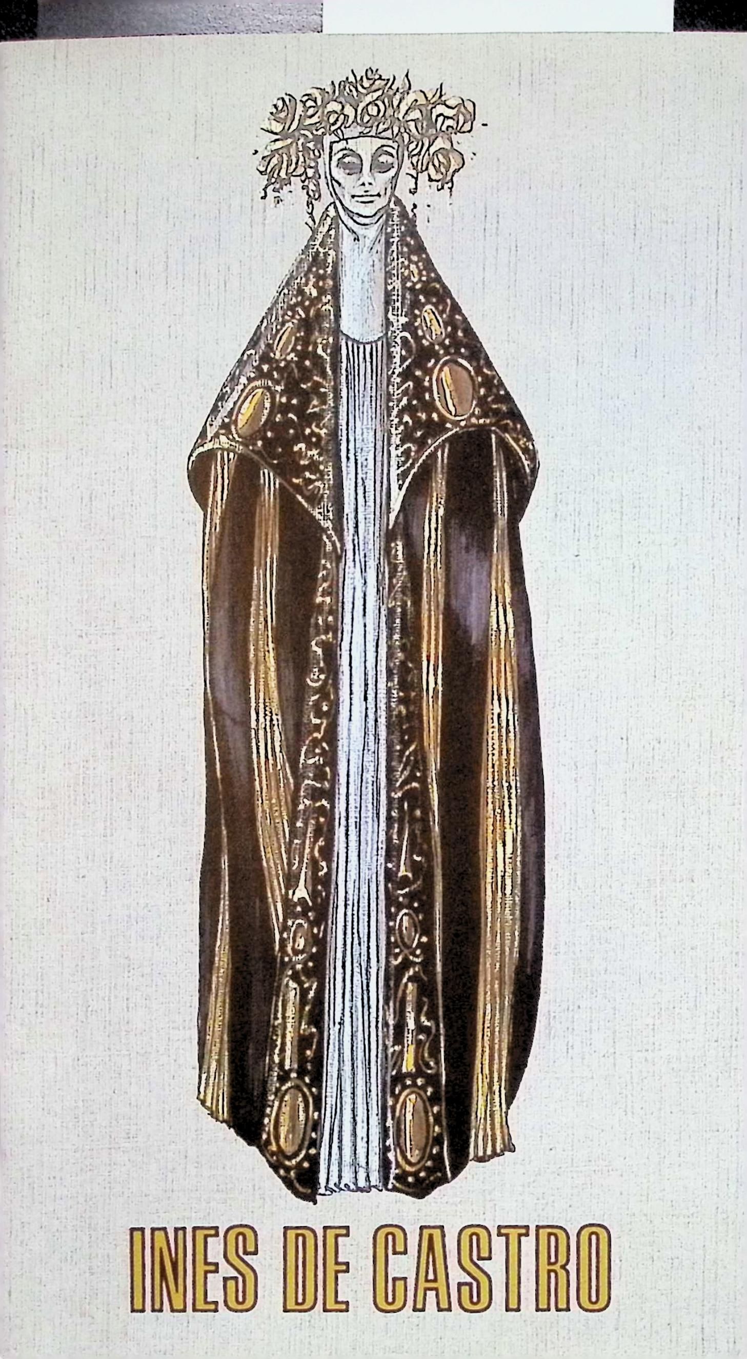 PRINTED MATERIAL FOR THE WORK "INES DE CASTRO", STATE THEATRE OF BADEN, KARLSRUHE